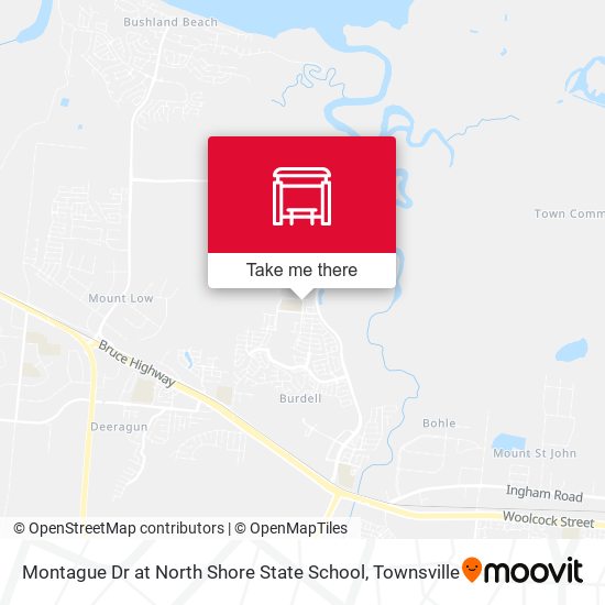 Mapa Montague Dr at North Shore State School