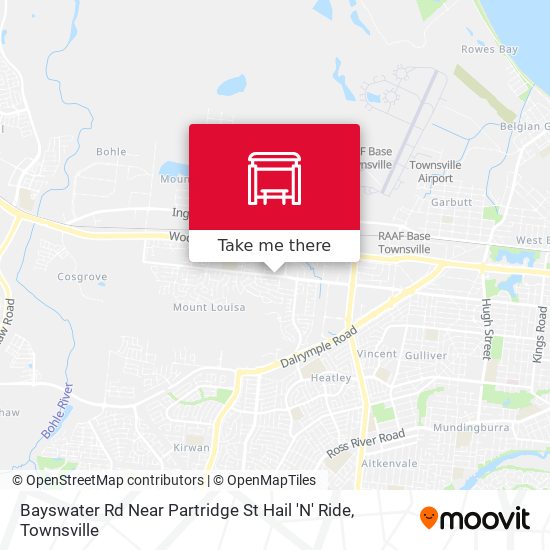 Mapa Bayswater Rd Near Partridge St Hail 'N' Ride