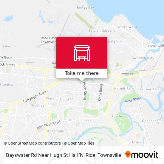 Mapa Bayswater Rd Near Hugh St Hail 'N' Ride