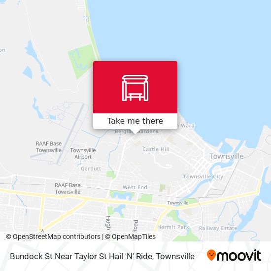 Bundock St Near Taylor St Hail 'N' Ride map