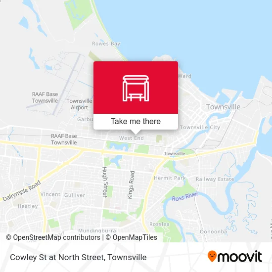 Cowley St at North Street map