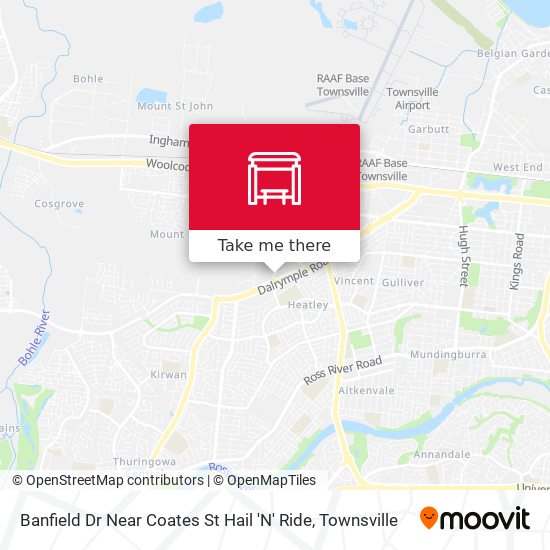 Banfield Dr Near Coates St Hail 'N' Ride map