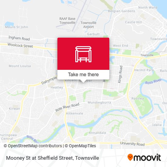 Mapa Mooney St at Sheffield Street