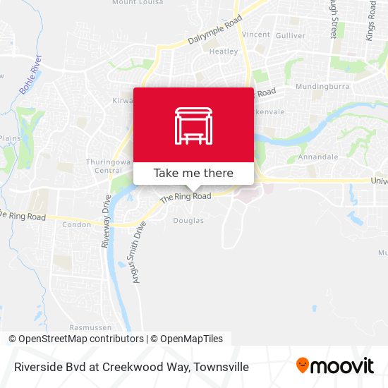 Mapa Riverside Bvd at Creekwood Way