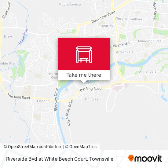 Riverside Bvd at White Beech Court map