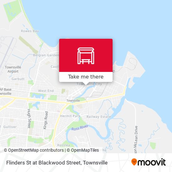 Flinders St at Blackwood Street map