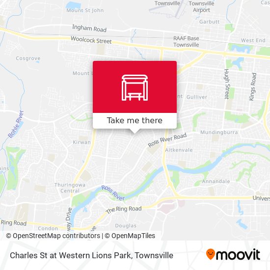 Charles St at Western Lions Park map