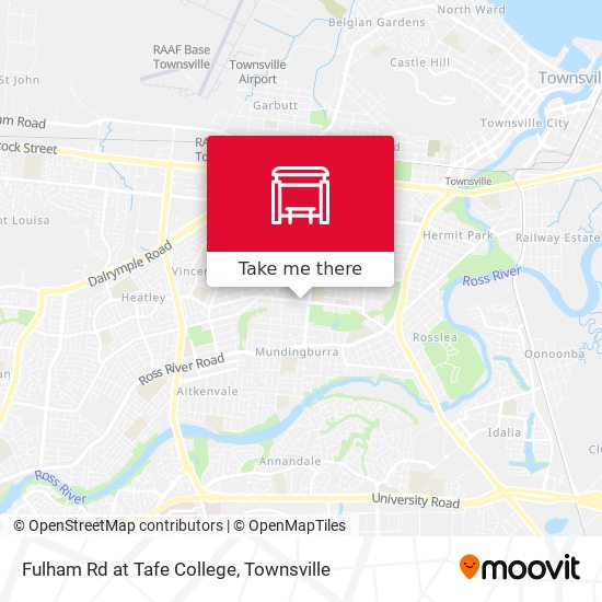 Mapa Fulham Rd at Tafe College