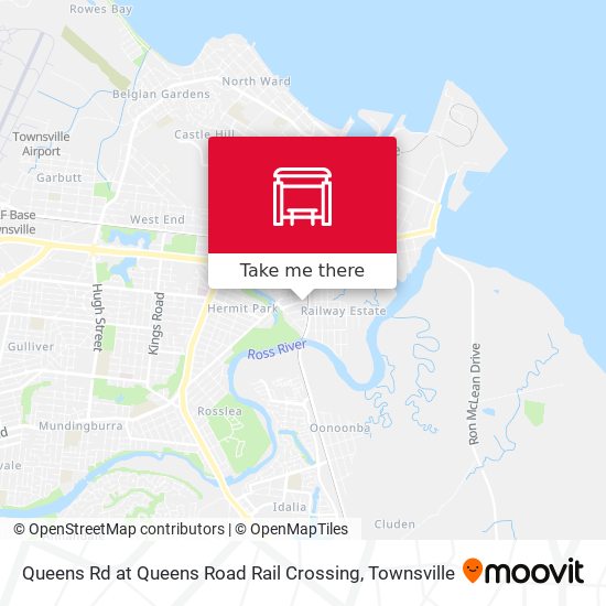 Mapa Queens Rd at Queens Road Rail Crossing