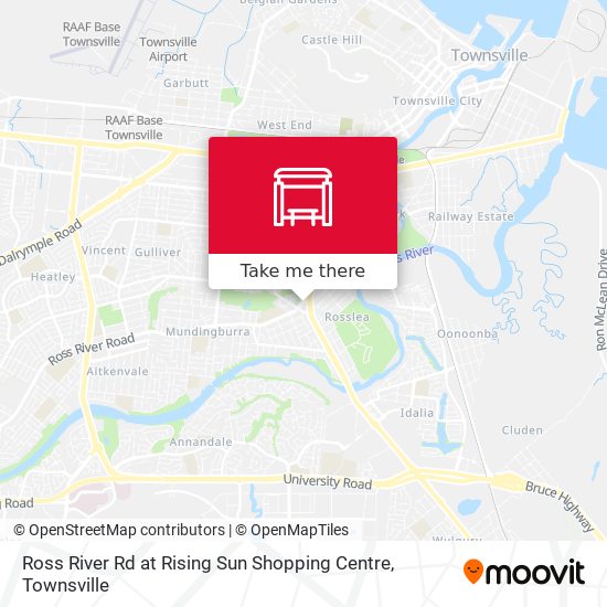 Ross River Rd at Rising Sun Shopping Centre map