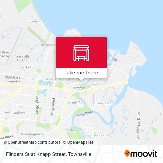 Mapa Flinders St at Knapp Street