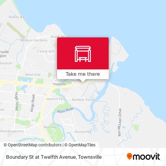 Boundary St at Twelfth Avenue map