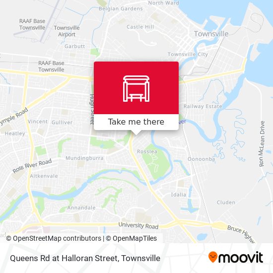 Queens Rd at Halloran Street map