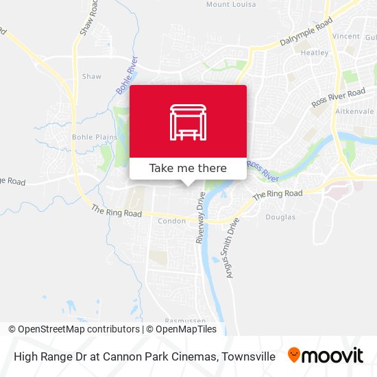 Mapa High Range Dr at Cannon Park Cinemas