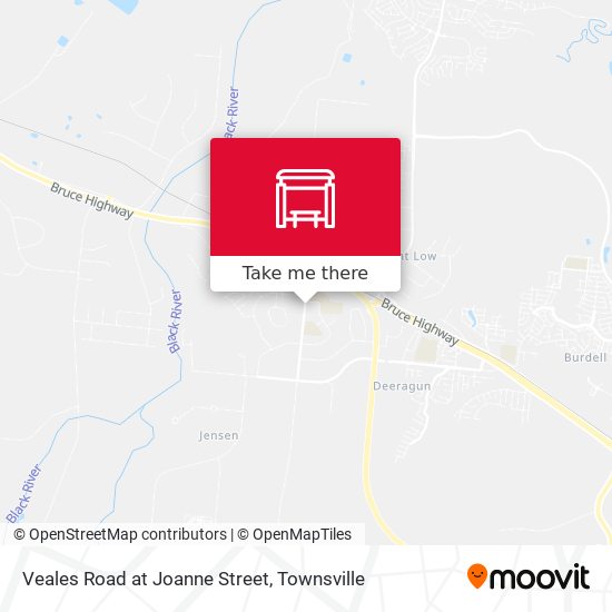 Mapa Veales Road at Joanne Street