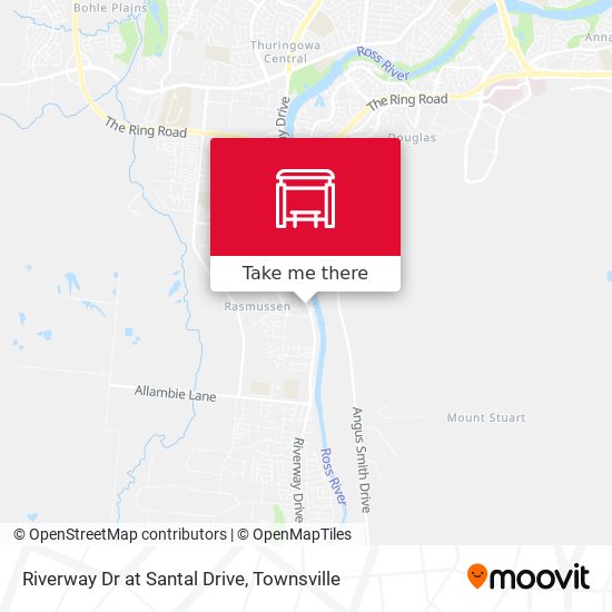 Riverway Dr at Santal Drive map