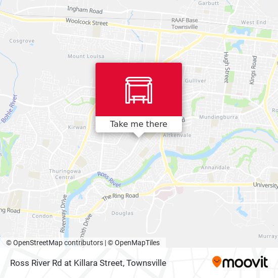 Ross River Rd at Killara Street map