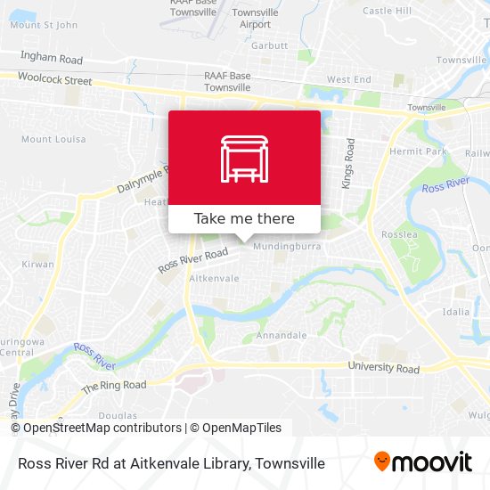 Mapa Ross River Rd at Aitkenvale Library