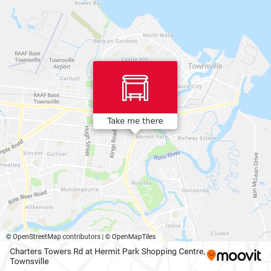 Charters Towers Rd at Hermit Park Shopping Centre map