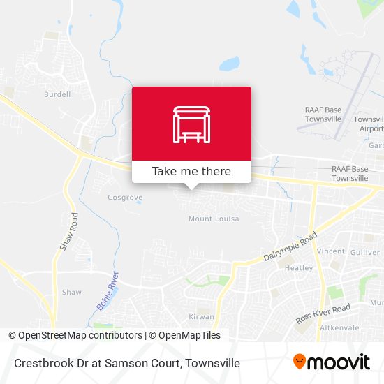 Crestbrook Dr at Samson Court map