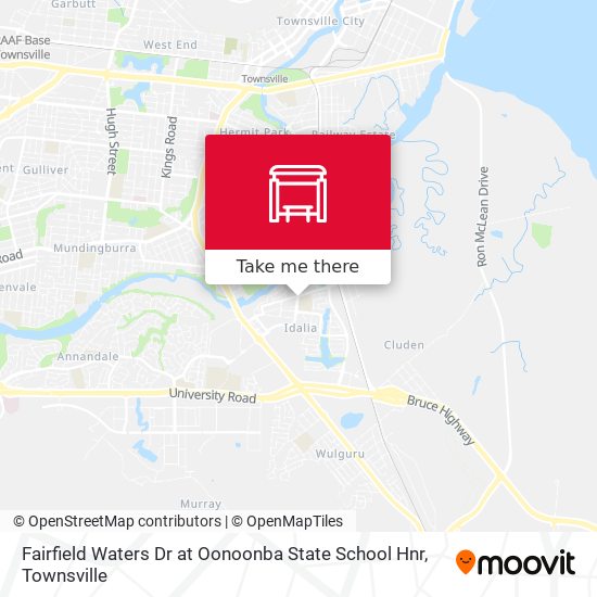 Mapa Fairfield Waters Dr at Oonoonba State School Hnr