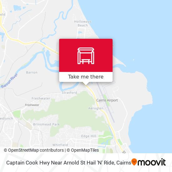 Mapa Captain Cook Hwy Near Arnold St Hail 'N' Ride