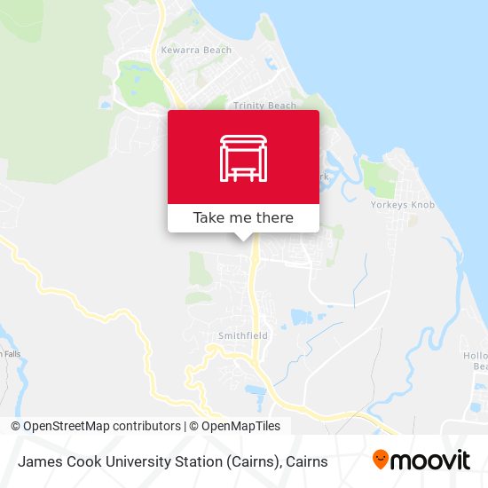 Mapa James Cook University Station (Cairns)