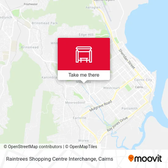 Raintrees Shopping Centre Interchange map