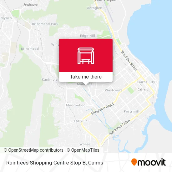 Mapa Raintrees Shopping Centre Stop B