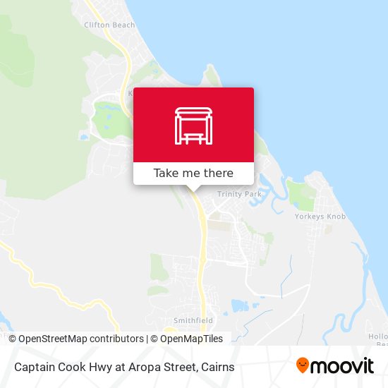 Captain Cook Hwy at Aropa Street map