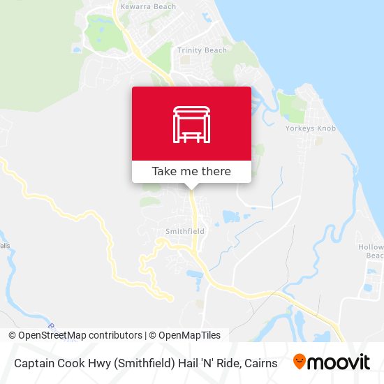 Captain Cook Hwy (Smithfield) Hail 'N' Ride map