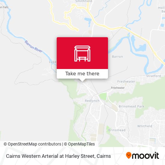 Mapa Cairns Western Arterial at Harley Street