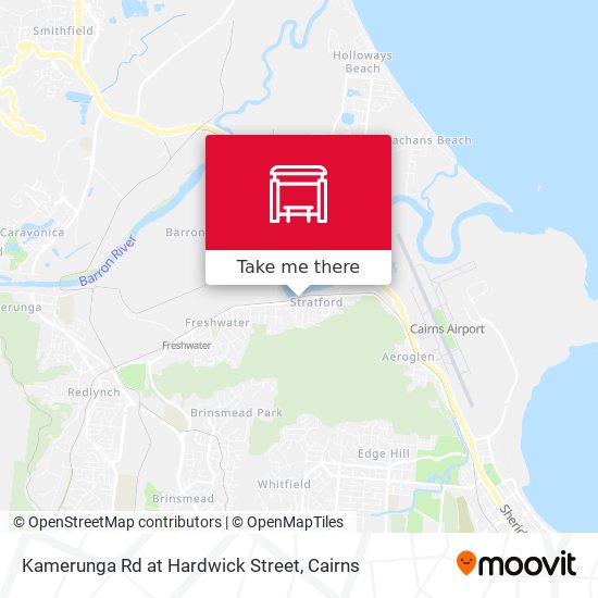 Kamerunga Rd at Hardwick Street map