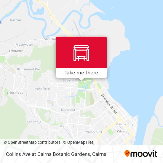 Collins Ave at Cairns Botanic Gardens map
