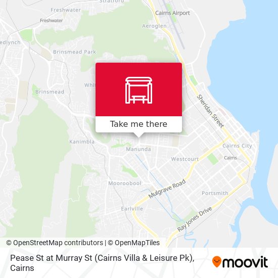 Pease St at Murray St (Cairns Villa & Leisure Pk) map