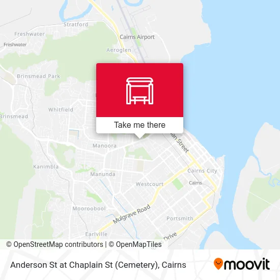 Mapa Anderson St at Chaplain St (Cemetery)