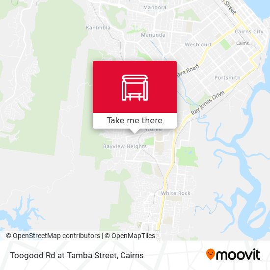 Toogood Rd at Tamba Street map