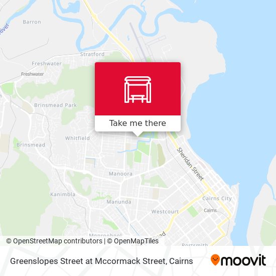 Mapa Greenslopes Street at Mccormack Street