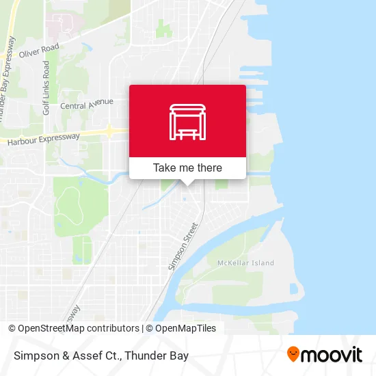Simpson & Assef Ct. map