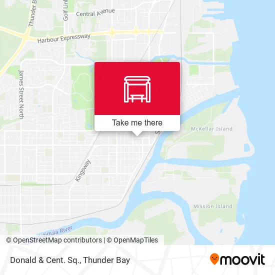 Donald & Cent. Sq. map