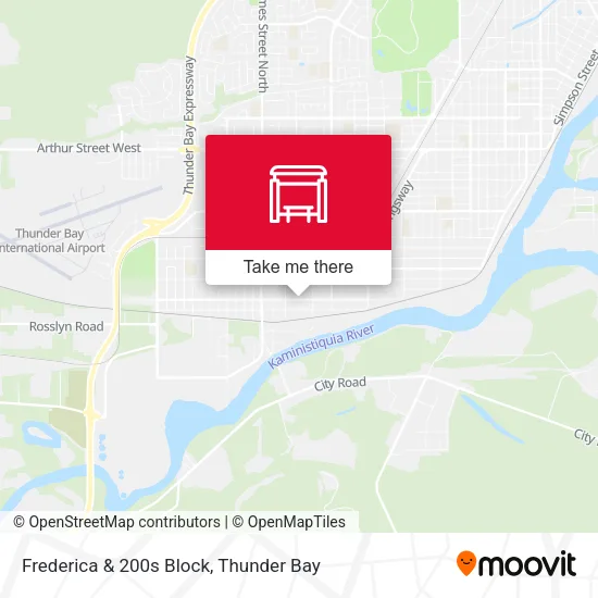 Frederica & 200s Block map