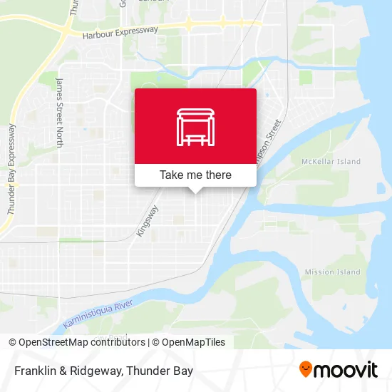 Franklin & Ridgeway map