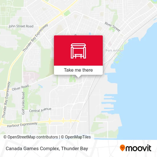 Canada Games Complex map