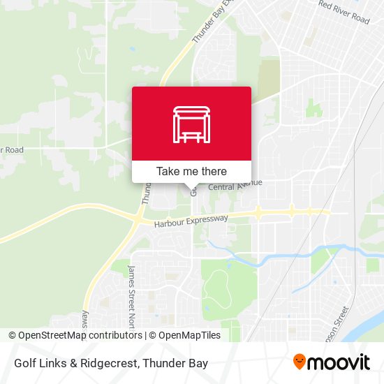 Golf Links & Ridgecrest map