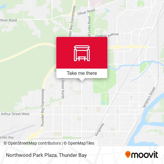 Northwood Park Plaza map