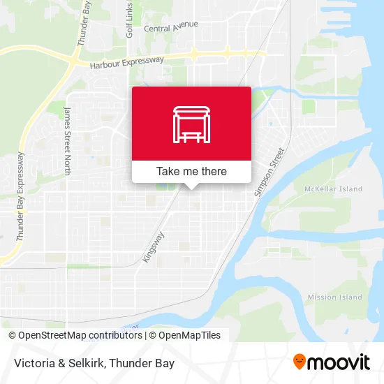 Victoria & Selkirk map