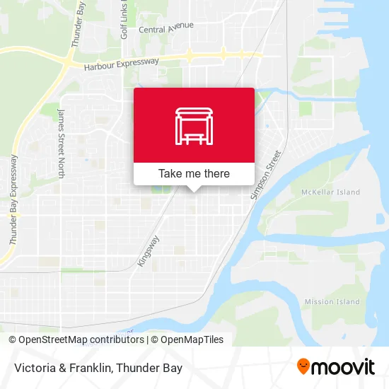 Victoria & Franklin map
