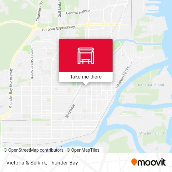 Victoria & Selkirk map