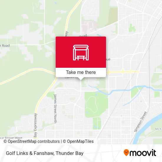 Golf Links & Fanshaw map