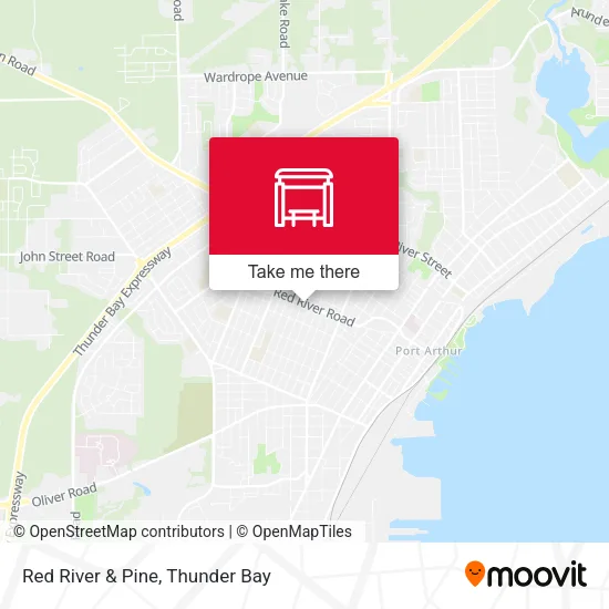 Red River & Pine map